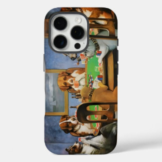 Hunde spielen Poker von Cassius Marcellus Coolidge iPhone 16 Pro Hülle