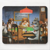 Hunde spielen Poker von Cassius Marcellus Coolidge Mousepad (Vorne)