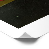 Hunde spielen Pool - bei Morgengrauen gekratzt Poster (Ecke)