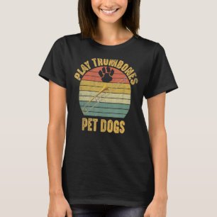 Hunde spielen Trombone Player Funny Trombonist und T-Shirt