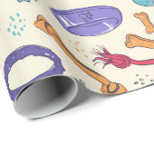 Hunde Spielzeug Muster Muster Leckereien Pet Pette Geschenkpapier (Rolleneckpunkt)