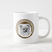 Hunde-Spitz Jumbo-Tasse (Rechts)