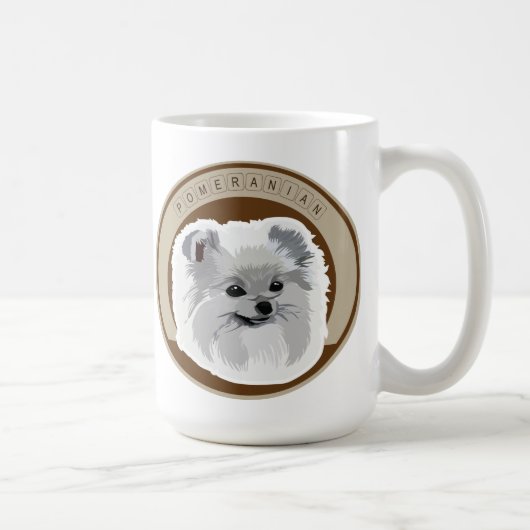 Hunde-Spitz Kaffeetasse (Rechts)