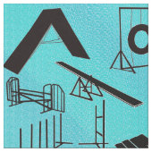 Hunde Sport Agility Stoff (Nahaufnahme)