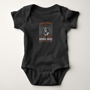 Hunde sprechen mit denen, die zuhören baby strampler