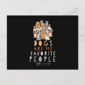 Hunde Sprichwort Postkarte (Vorderseite)