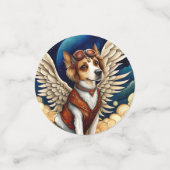 Hunde Steampunk mit Flügeln Konfetti (Klein Vorderseite)