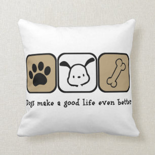 Hunde stellen ein besseres Kissen 16x16 des