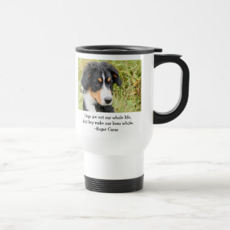 Hunde stellen unsere Lebenloch Pendler-Tasse her Reisebecher