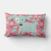 Hunde, Sterne und Blume Lendenkissen (Vorderseite)