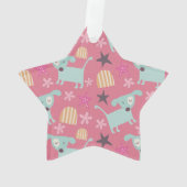 Hunde, Sterne und Blume Ornament (Rückseite)