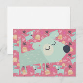 Hunde, Sterne und Blume Postkarte (Vorne/Hinten)