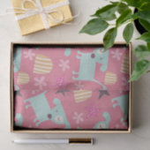 Hunde, Sterne und Blume Seidenpapier (Geschenk)