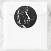Hunde Sticker Jagd Hunde Kunst Sticker (Tasche)