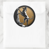 Hunde Sticker Jagd Hunde Kunst Sticker (Tasche)