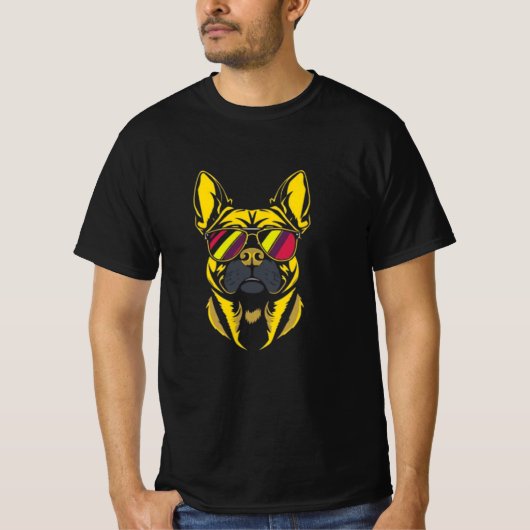 Hunde Stil T-Shirt (Vorderseite)