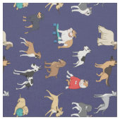 Hunde Stoff (Nahaufnahme)