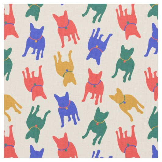 Hunde Stoff (Nahaufnahme)