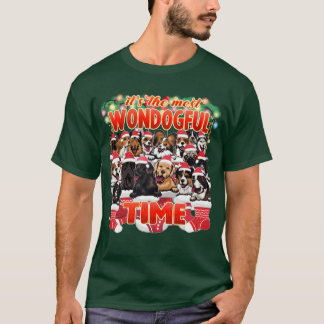Hunde Süße und kuschelige Weihnachtsdekoration ret T-Shirt