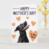 Hunde Süßer Muttertagskarte Karte (Gelbe Blume)