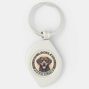 Hunde symbolisieren Optimismus und endlose Möglich Schlüsselanhänger