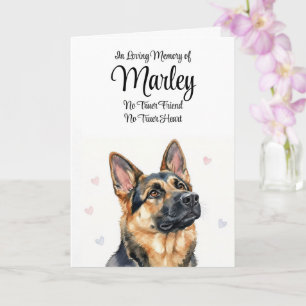 Hunde-Sympathie Personalisierter Name Deutscher Sc Karte