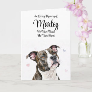 Hunde-Sympathie Personalisierter Name Pitbull Pitt Karte
