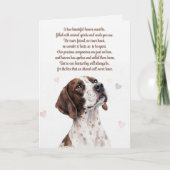 Hunde-Sympathie-Pointer-Jagdhund  Karte (Vorderseite)