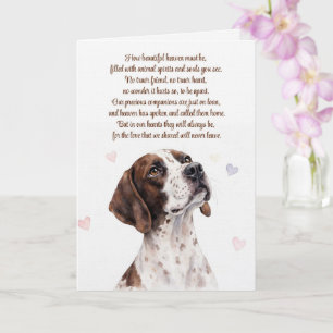 Hunde-Sympathie-Pointer-Jagdhund Karte