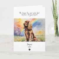 Hunde Sympathy Card, individuelle Name. Pet Loss C