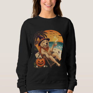Hunde-T-Shirt – Lustiger Golden Retriever Hallowee Sweatshirt