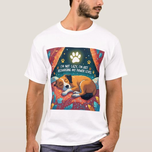 Hunde-T - Shirt - Meinen Füllstand aufladen - Funn (Vorderseite)