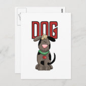 Hunde T - Shirt und Geschenke Postkarte (Vorne/Hinten)