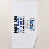 Hunde T Shirts Hund T Shirts Custom Hundeshirt Strandtuch (Vorderseite)