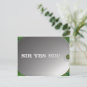 Hunde-Tag-Camouflage Postkarte (Stehend Vorderseite)