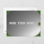 Hunde-Tag-Camouflage Postkarte (Vorne/Hinten)