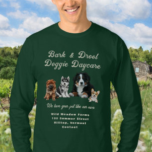 Hunde Tagesstätte Welpen Hunde Geschäft T-Shirt