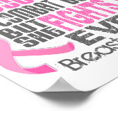 Hunde Tags Brustkrebs-Oma Poster (Ecke)