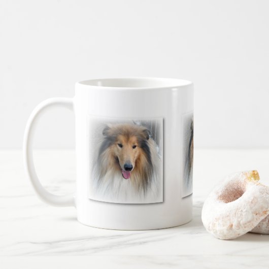 Hunde-Tasse Kaffeetasse (Mit Donut)