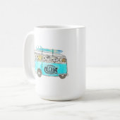 Hunde-Tasse | Surf Pups Cup | Aloha Dogs | Hund Lo Kaffeetasse (Vorderseite Links)