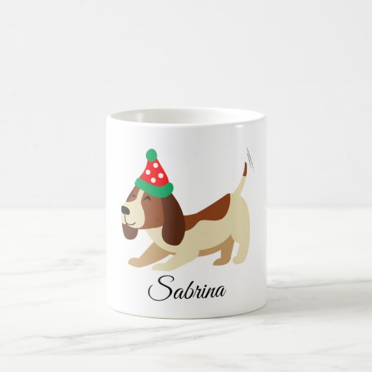 Hunde Tasse, Weihnachts-Tasse, Weihnachtsgeschenk  Kaffeetasse (Mittel)