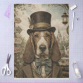 Hunde-Teeparty-Wunderland-Tissue-Papier Seidenpapier (Basteln)