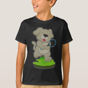 Hunde Tennis Tennis Racing Sports T-Shirt