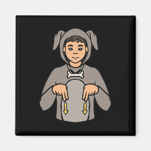 Hunde Tier ASL Handgesture Tod Hörverlust im Krieg Magnet