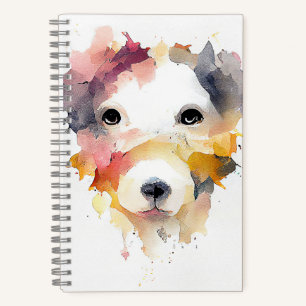 Hunde Tier Natur Aquarellmalerei Notizblock