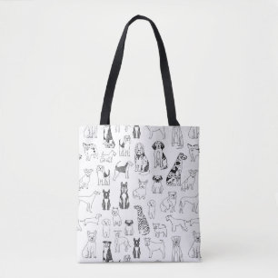 Hunde Tote Beutel - Hundedesign, Hunde Tasche