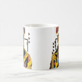 Hunde tragen einen Anzug: Digitale Kunst Kaffeetasse (Mittel)