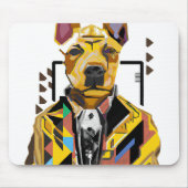 Hunde tragen einen Anzug: Digitale Kunst Mousepad (Vorne)