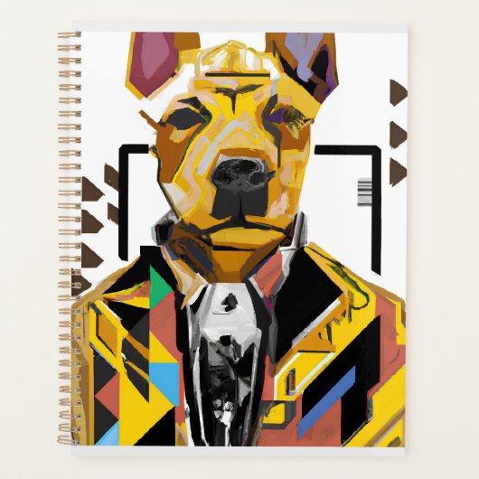 Hunde tragen einen Anzug: Digitale Kunst Planer (Vorderseite)