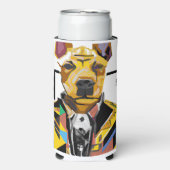 Hunde tragen einen Anzug: Digitale Kunst Selters Dosenkühler (Seltzer Vorderseite)